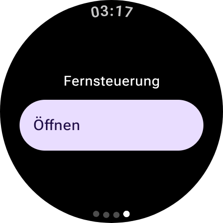 Zugang zur Fernsteuerung von der Statusseite aus